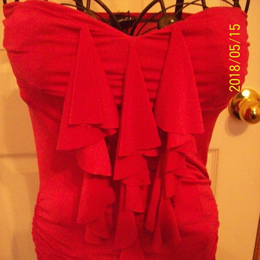 Rue 21 Strapless Hot Pink, Small - Picture 3 of 7